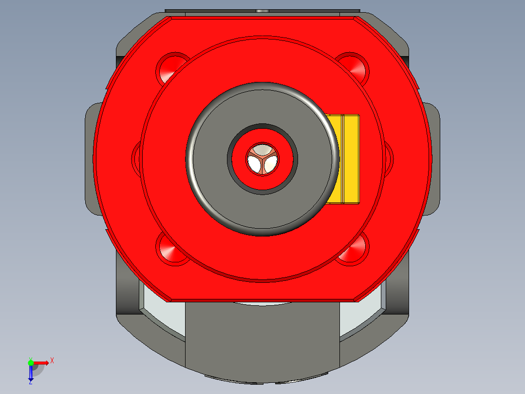 3D打印机挤出机Hotend Red Lizard K1俯视图