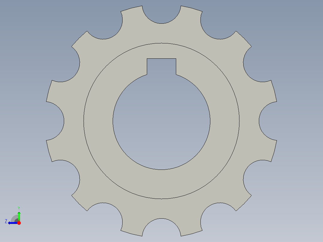 LXYC-BOSS1270-T12-链轮-上海晟况机械右视图