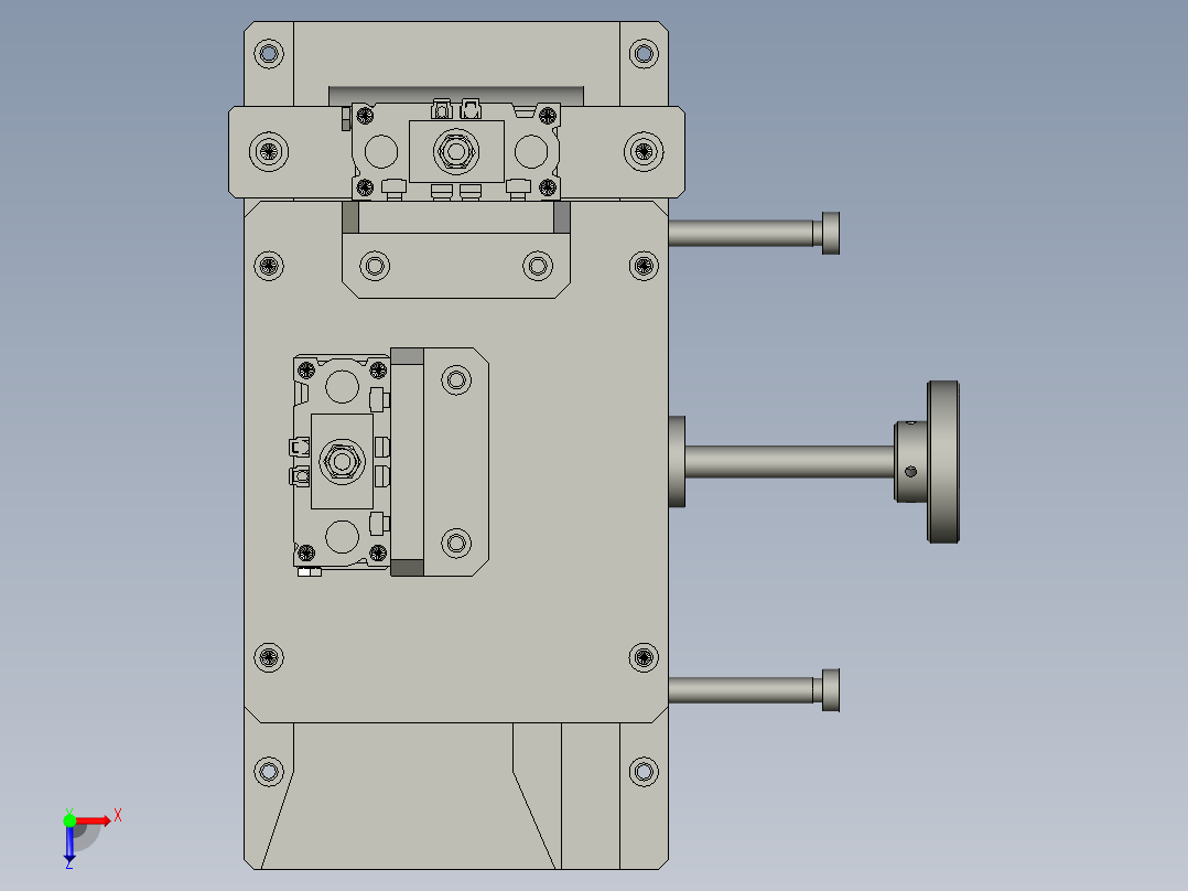 入料导向装配体1俯视图