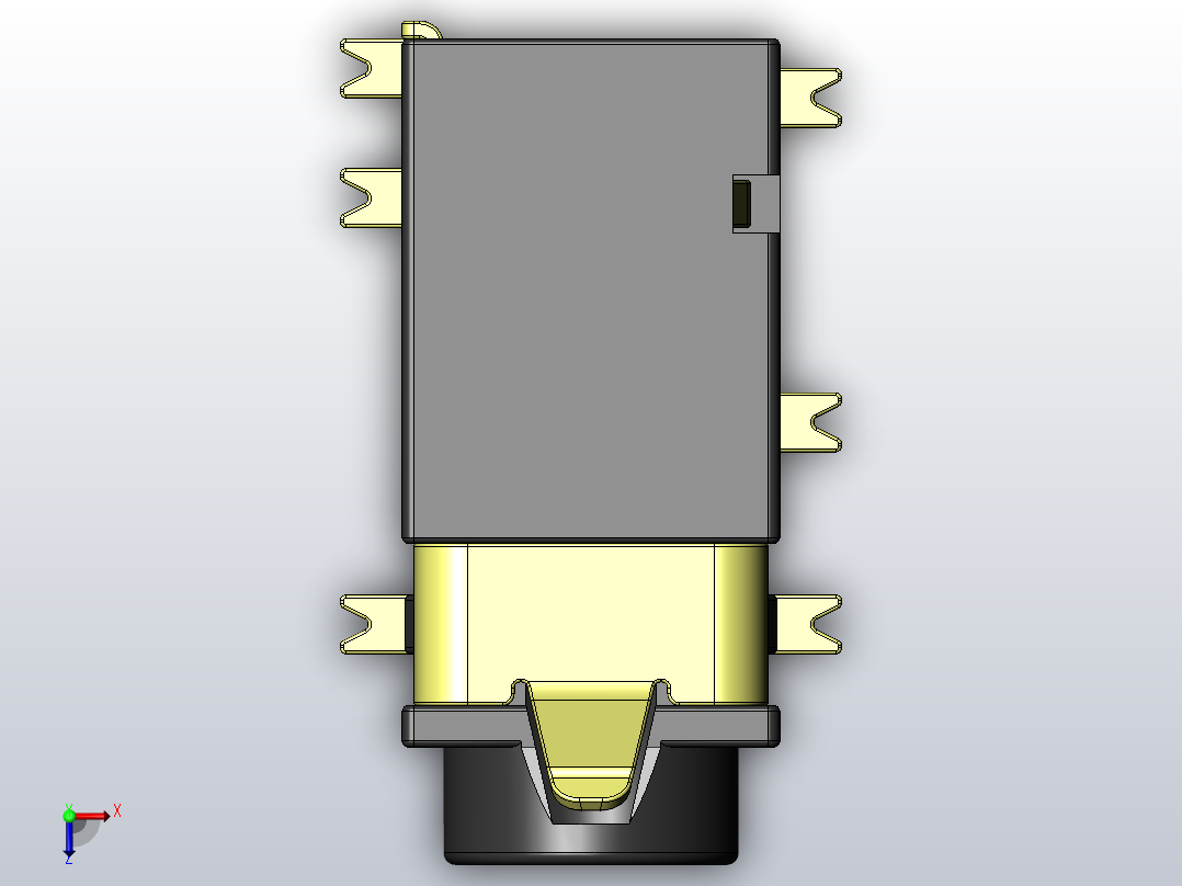 j311d pj 311d smd pcb安装3 5mm音频插孔母插座11俯视图
