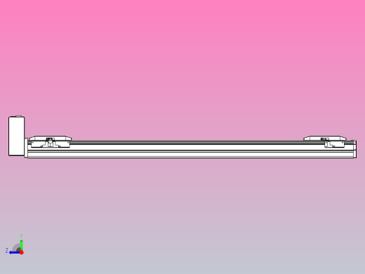 皮带直线轴双滑块型TPA-GCBS-50-P42-L300-RU-M10-N3右视缩略图