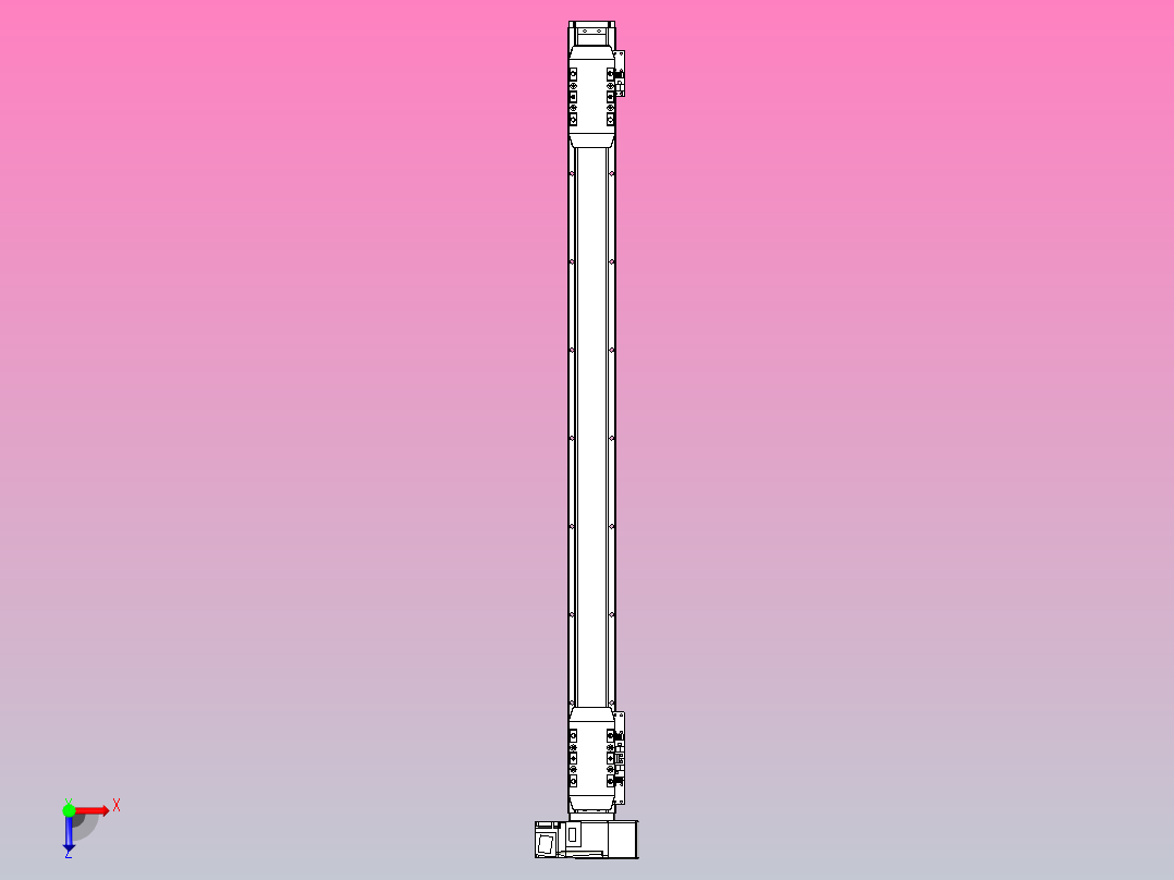 皮带直线轴双滑块型TPA-GCBS-50-P42-L300-RU-M10-N3俯视图