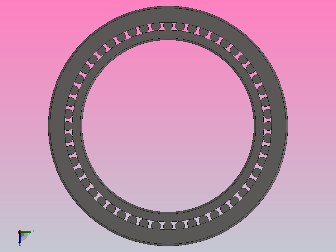 单内圈四列圆柱滚子轴承FC型_FC 5678220左视图
