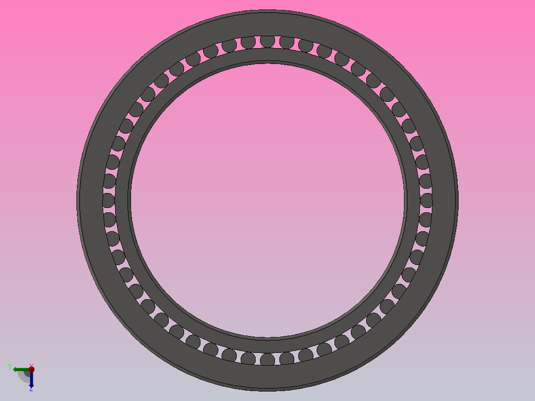 单内圈四列圆柱滚子轴承FC型_FC 5678220右视图