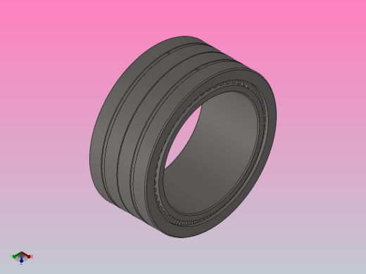 单内圈四列圆柱滚子轴承FC型_FC 5678220正等轴测缩略图