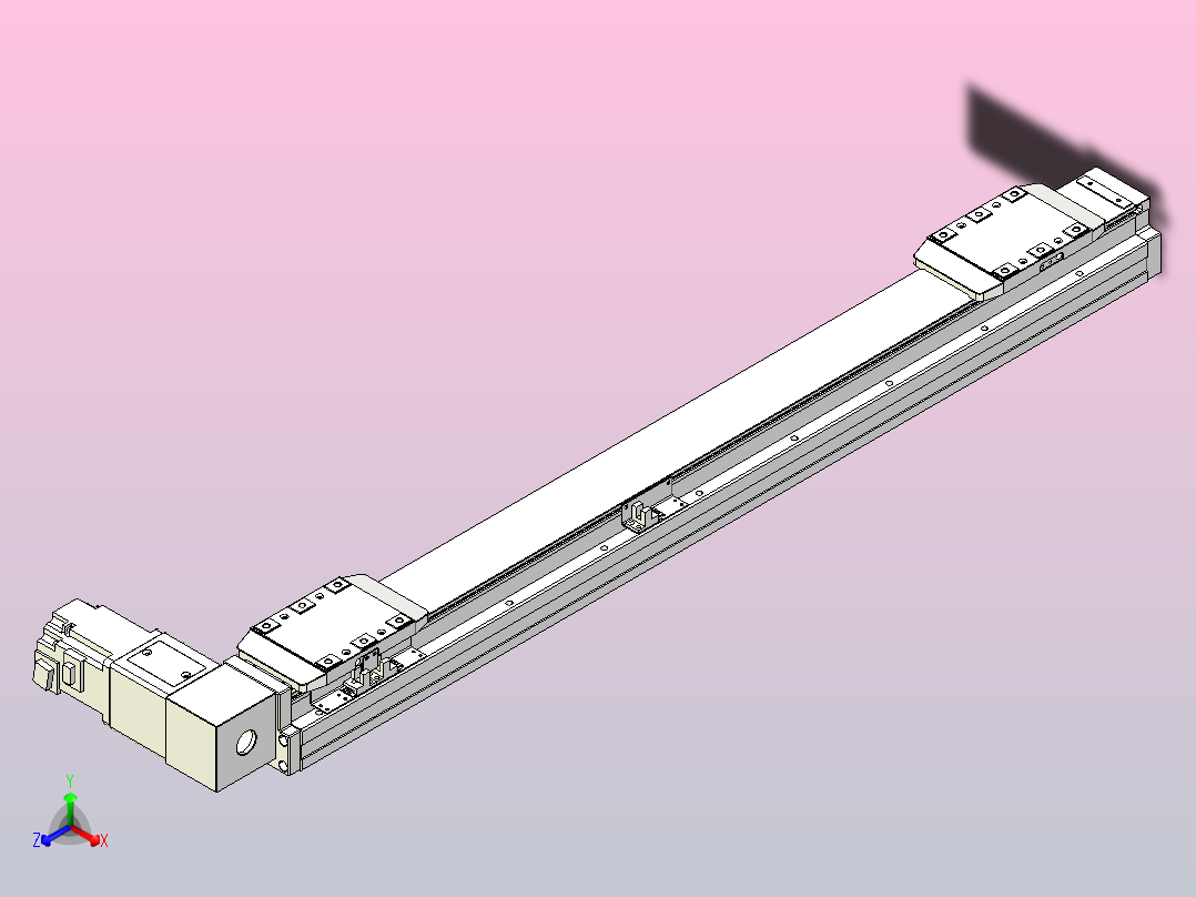 皮带直线轴双滑块型TPA-GCBS-80-P60-L275-DR-M20-N3主视图