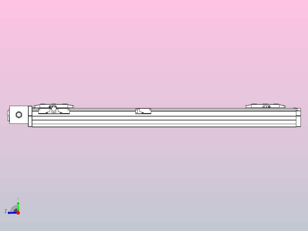 皮带直线轴双滑块型TPA-GCBS-80-P60-L275-DR-M20-N3右视图