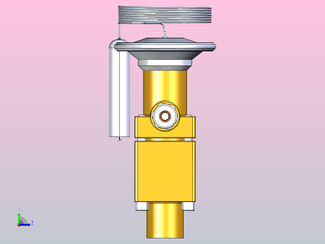 TE55恒温膨胀阀制冷应用左视图