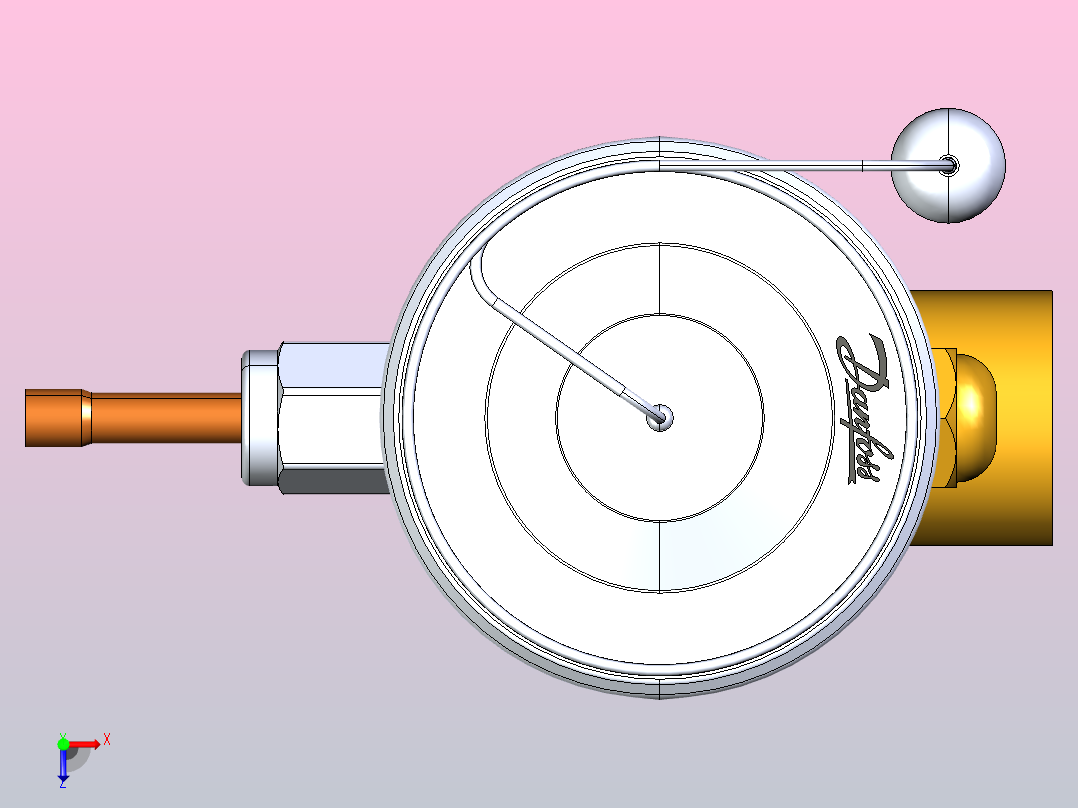 TE55恒温膨胀阀制冷应用俯视图
