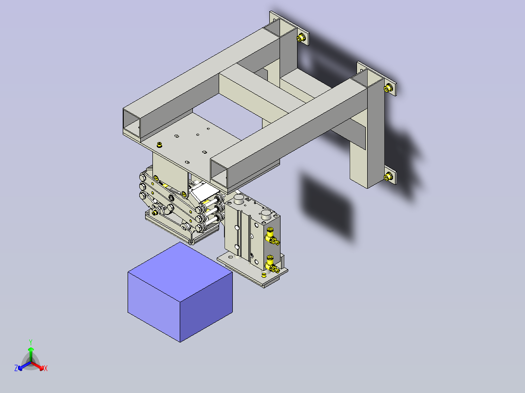 千斤顶3D图模型正等轴测图