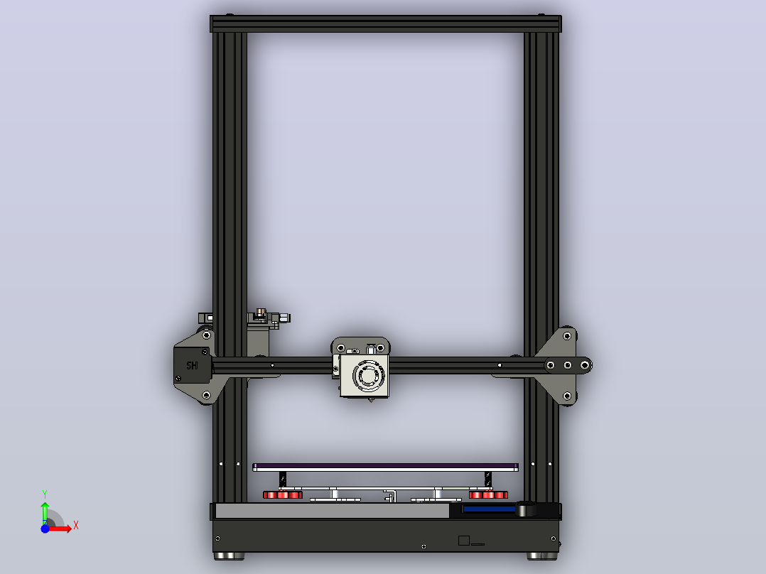 3D打印机前视图