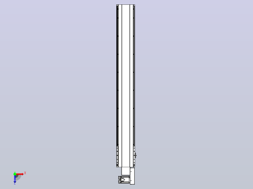 皮带直线轴半封闭可选导轨TPA-HNB-202D-140-L1450-MR-C-P75-N3俯视缩略图