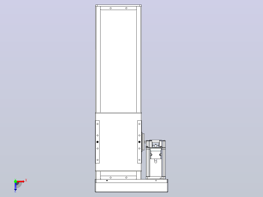 滚珠丝杠直线轴带导轨全封闭TPA-HCR-140D-2010C-L300-MR-C-P40-N3俯视图