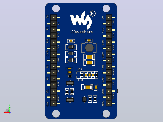 电子纸Esp8266 -驱动板后视缩略图