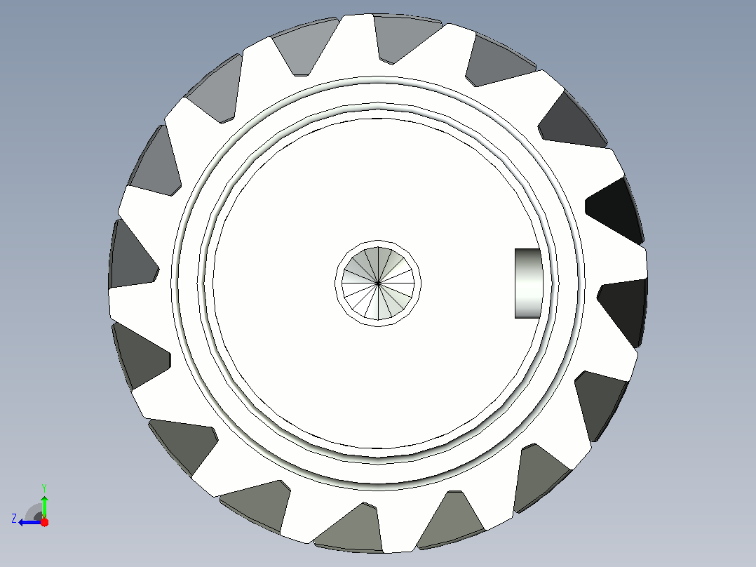 Pinion 齿轮右视图