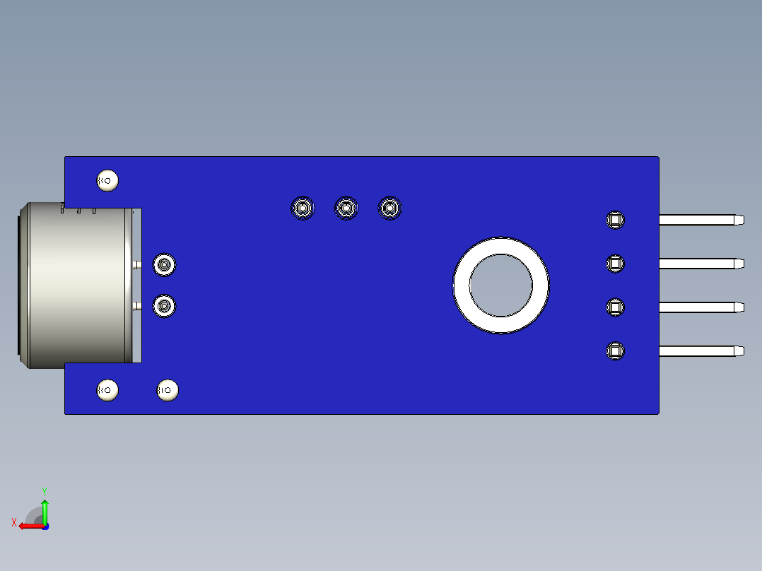 KY-037 Arduino用麦克风传感器模块后视图