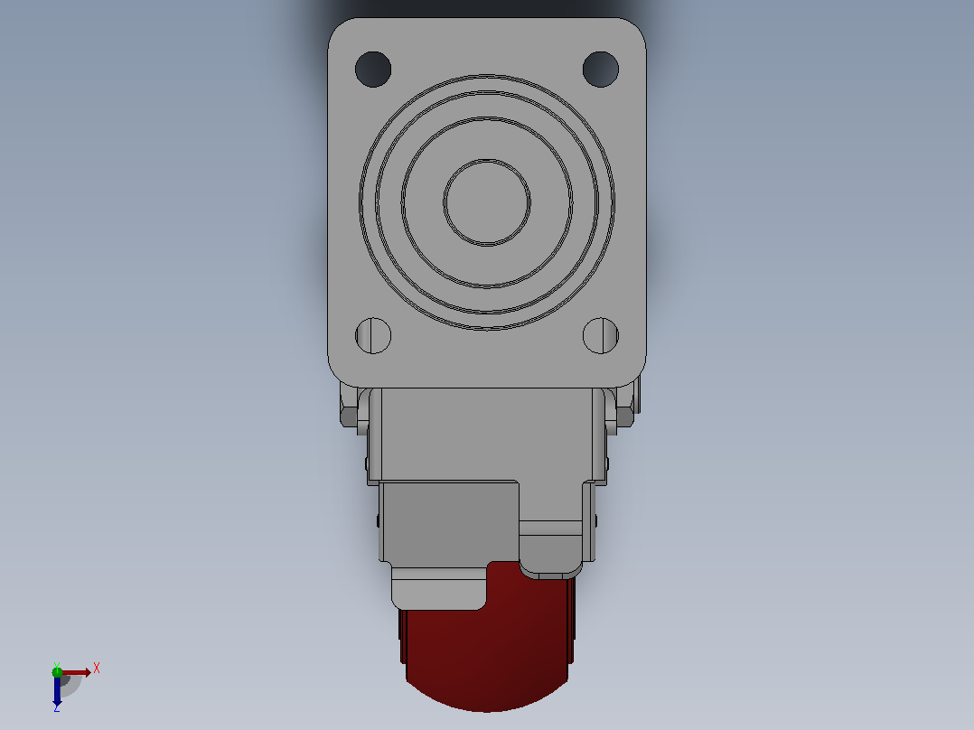 Z13-01B-150-402R重型轮[Z13-01B-200-402R]俯视图