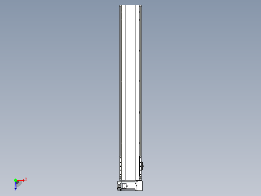 皮带直线轴半封闭可选导轨TPA-HNB-140D-120-L900-RU-C-P40-N3俯视缩略图