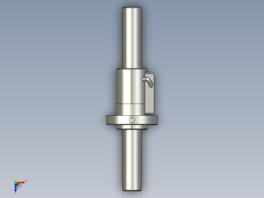 CTF2520-1.5滚珠丝杆3D模型俯视缩略图
