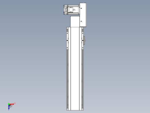 皮带直线轴半封闭可选导轨TPA-HNB-105D-90-L300-ML-C-P20-N3俯视缩略图