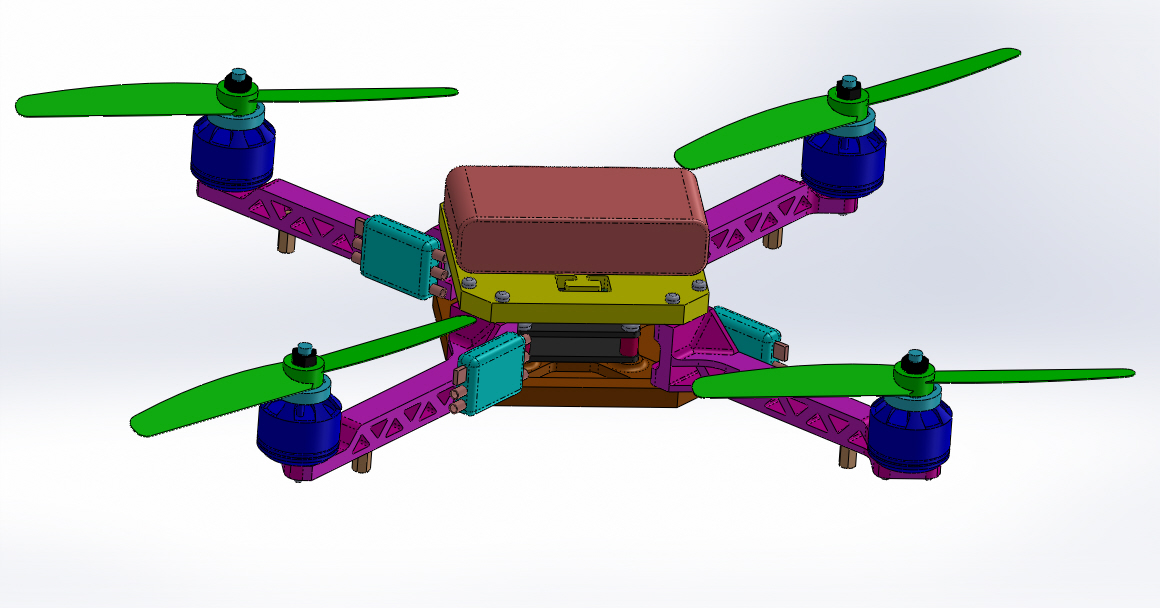 Solidworks中的无人机设计