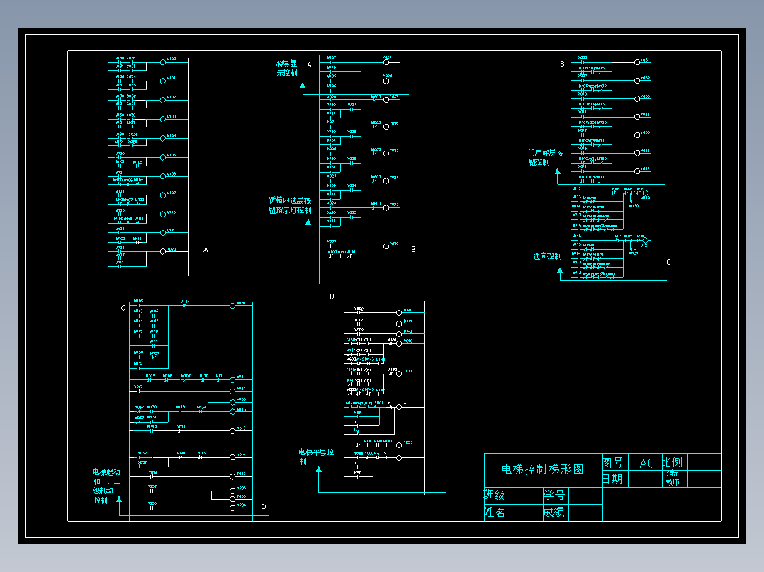 PLC控制四层电梯运行设计