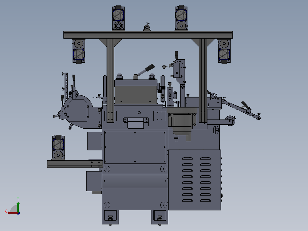 WA220G模切机(单座)后视图