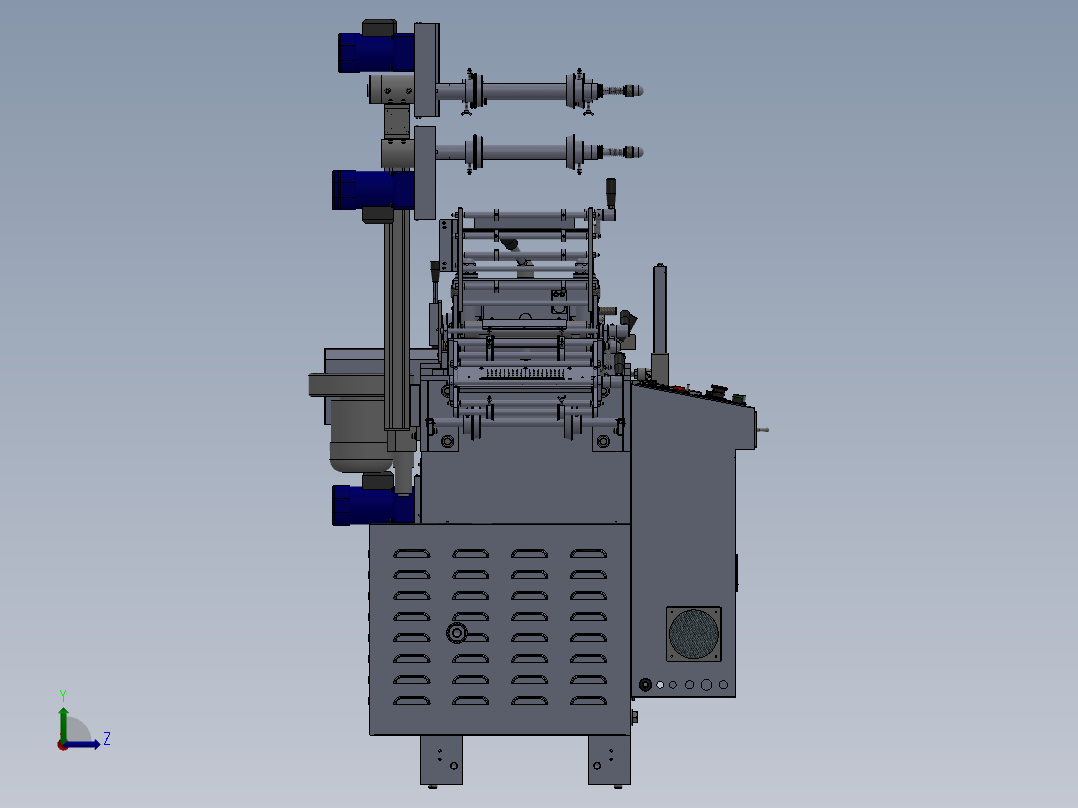 WA220G模切机(单座)左视图