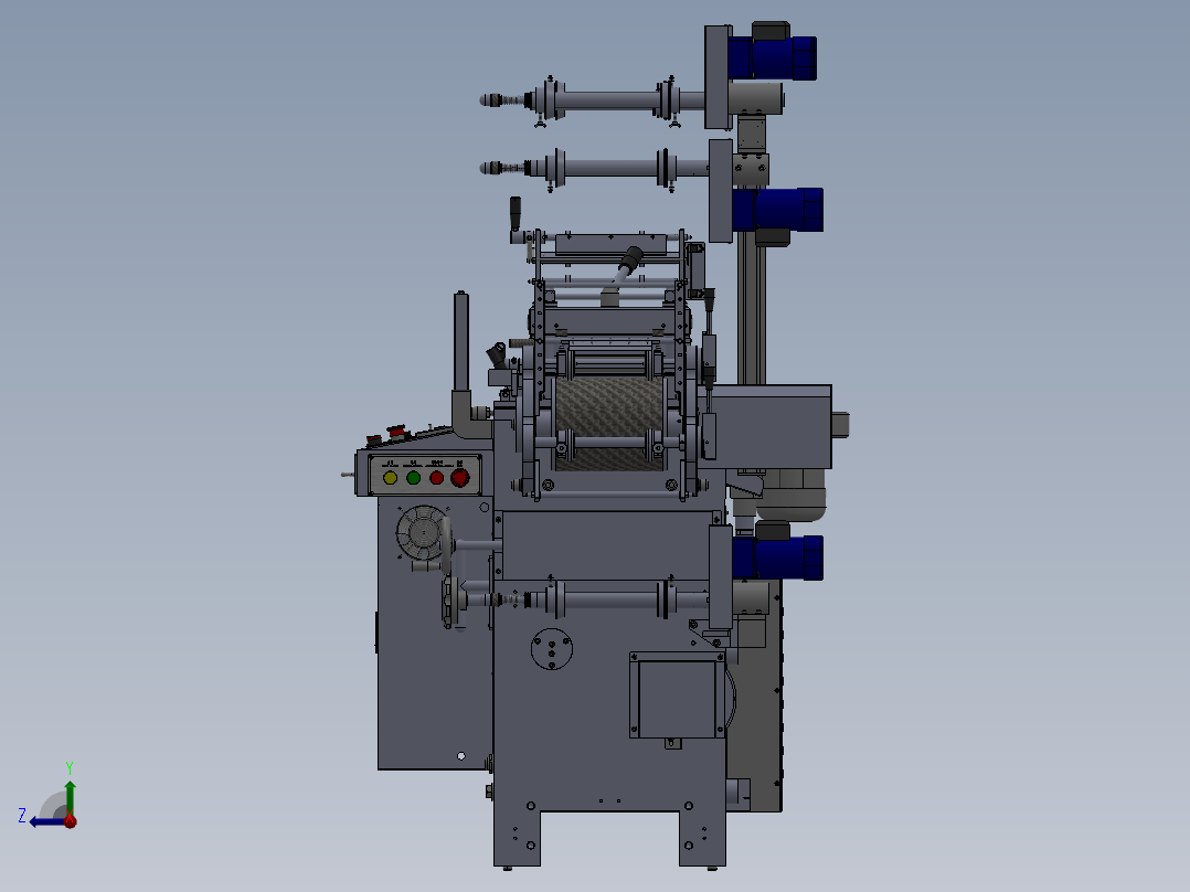 WA220G模切机(单座)右视图