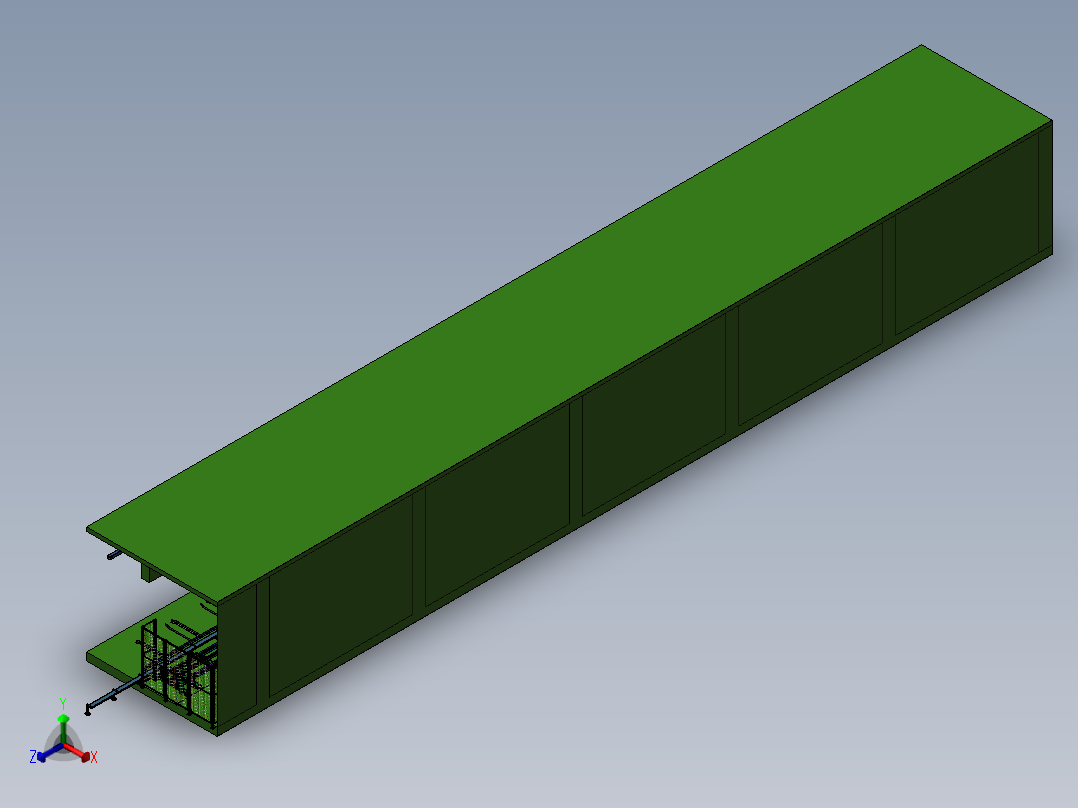玻璃淋浴门码垛机正等轴测图