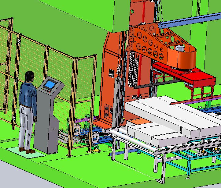 玻璃淋浴门码垛机