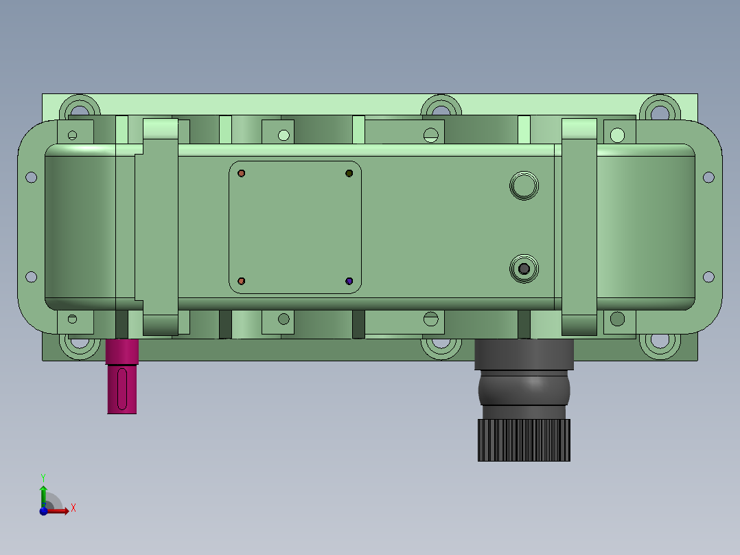 三级齿轮箱前视图