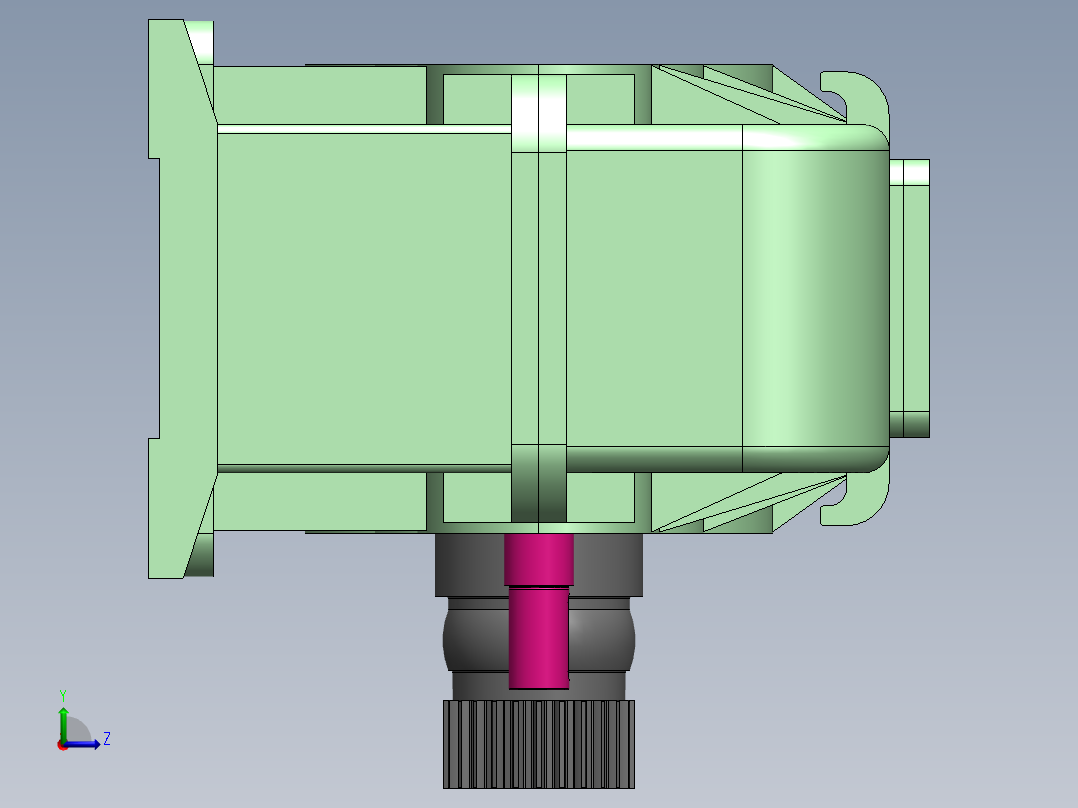 三级齿轮箱左视图
