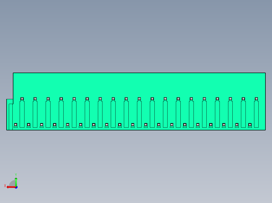DEGSON 2EDG 系列 5.0mm 可插拔接线端子组-2EDGRTC-5.0-38P-14-00AH后视图
