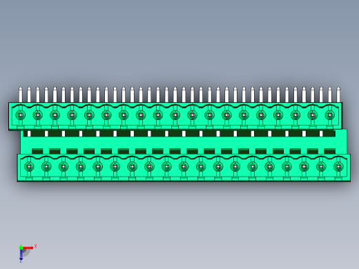 DEGSON 2EDG 系列 5.0mm 可插拔接线端子组-2EDGRTC-5.0-38P-14-00AH俯视缩略图
