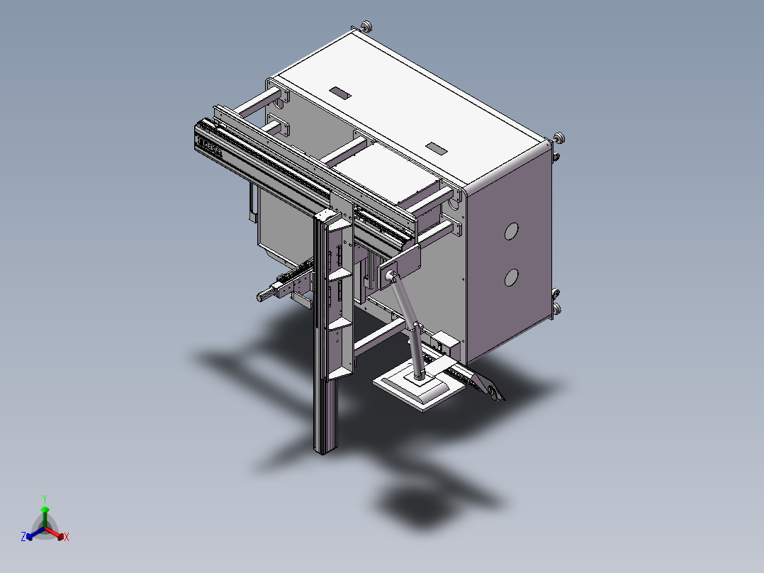 测试机设备模型正等轴测图