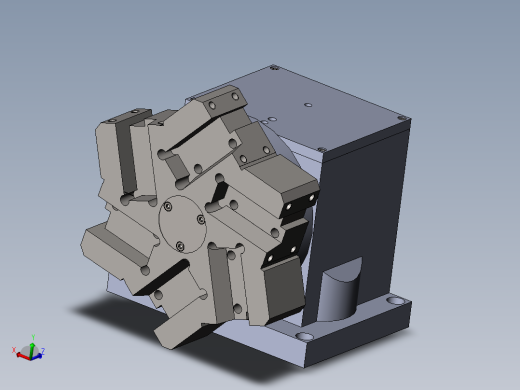 转塔数控车床刀架设计模型
