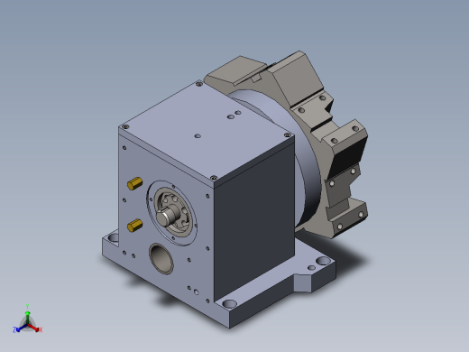 转塔数控车床刀架设计模型正等轴测缩略图