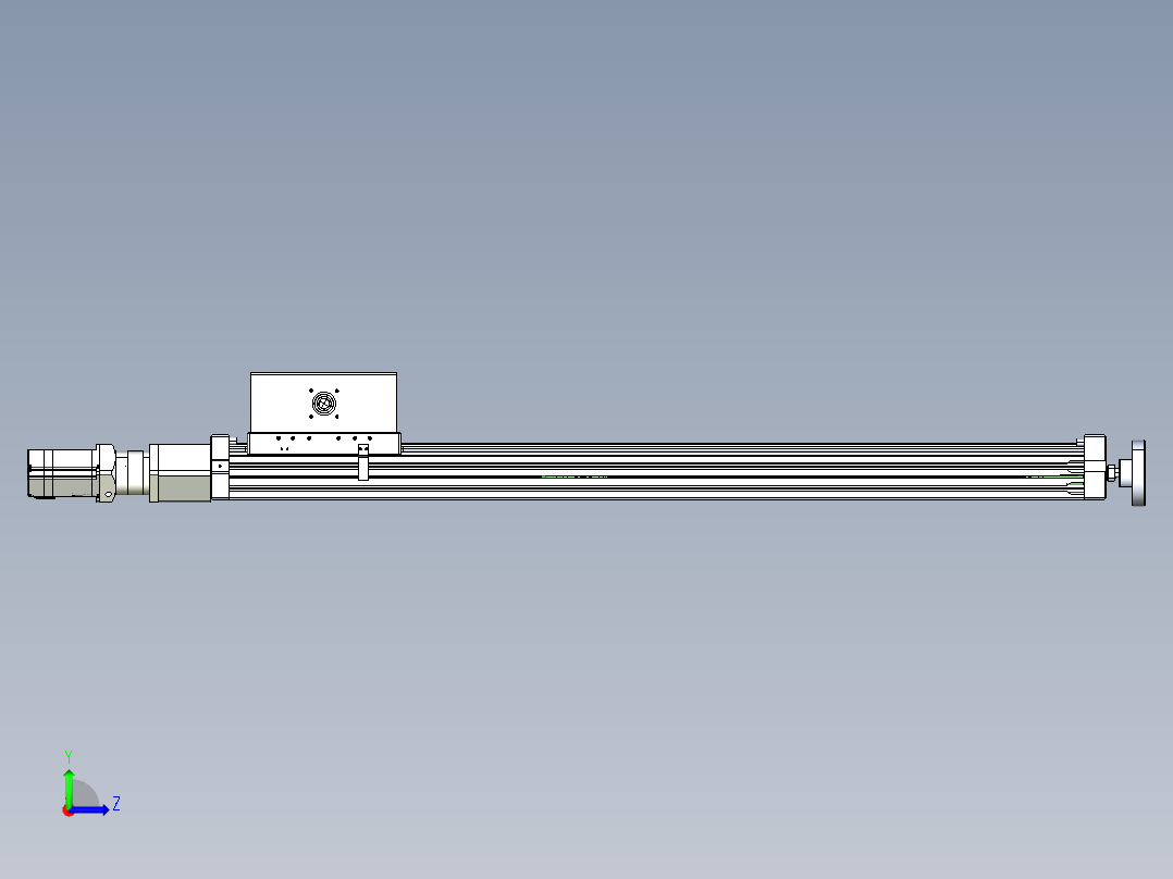 威洛博直线电机模组EB6ZR-L140-S900-RZ575K-Z575K-MS3左视图