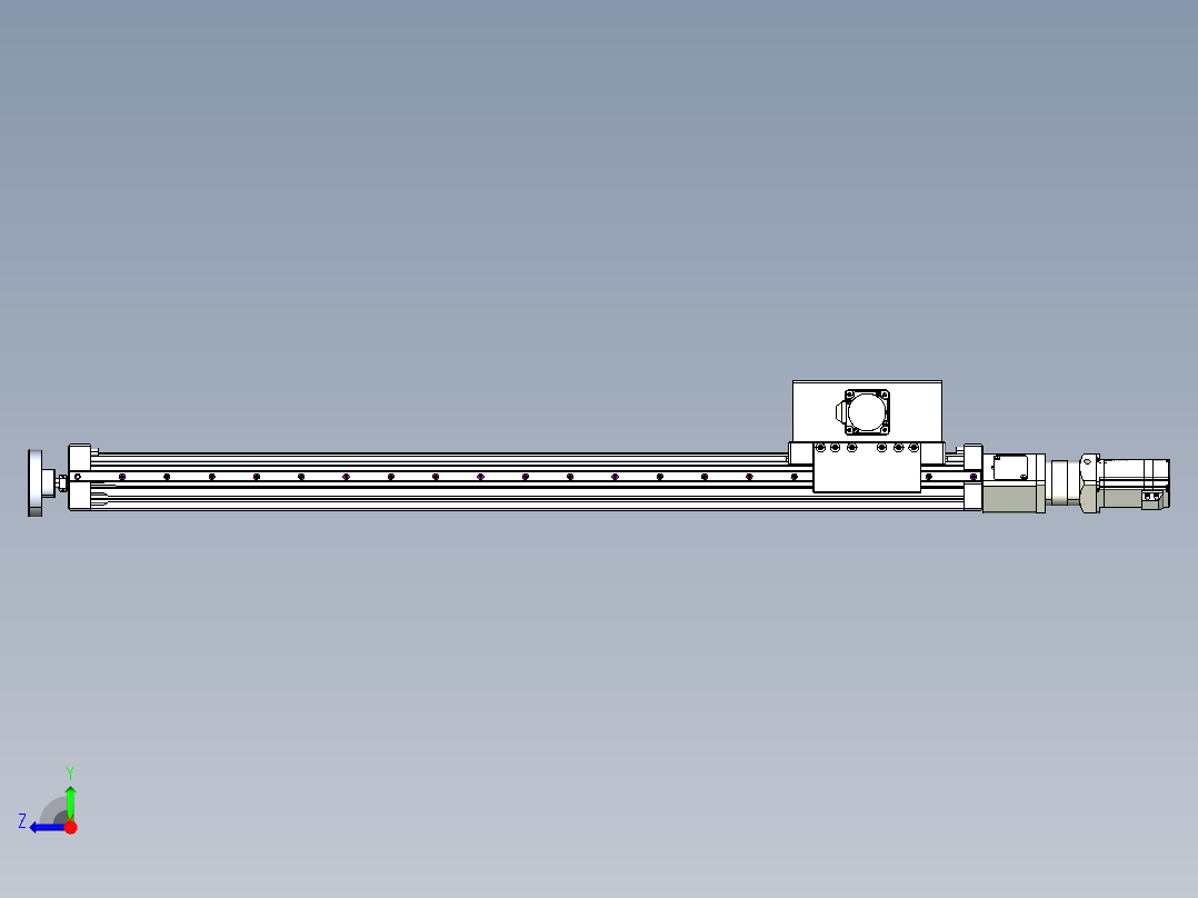 威洛博直线电机模组EB6ZR-L140-S900-RZ575K-Z575K-MS3右视图