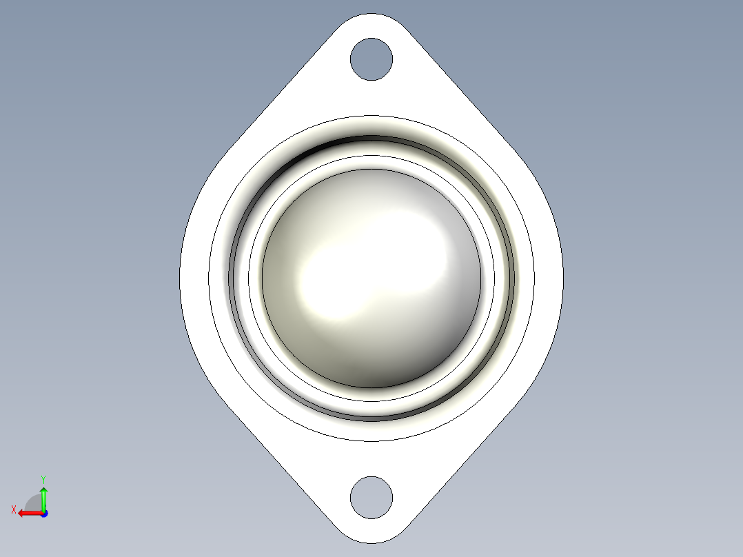 萬向滾珠36-3D多系列多零件图纸模型后视图