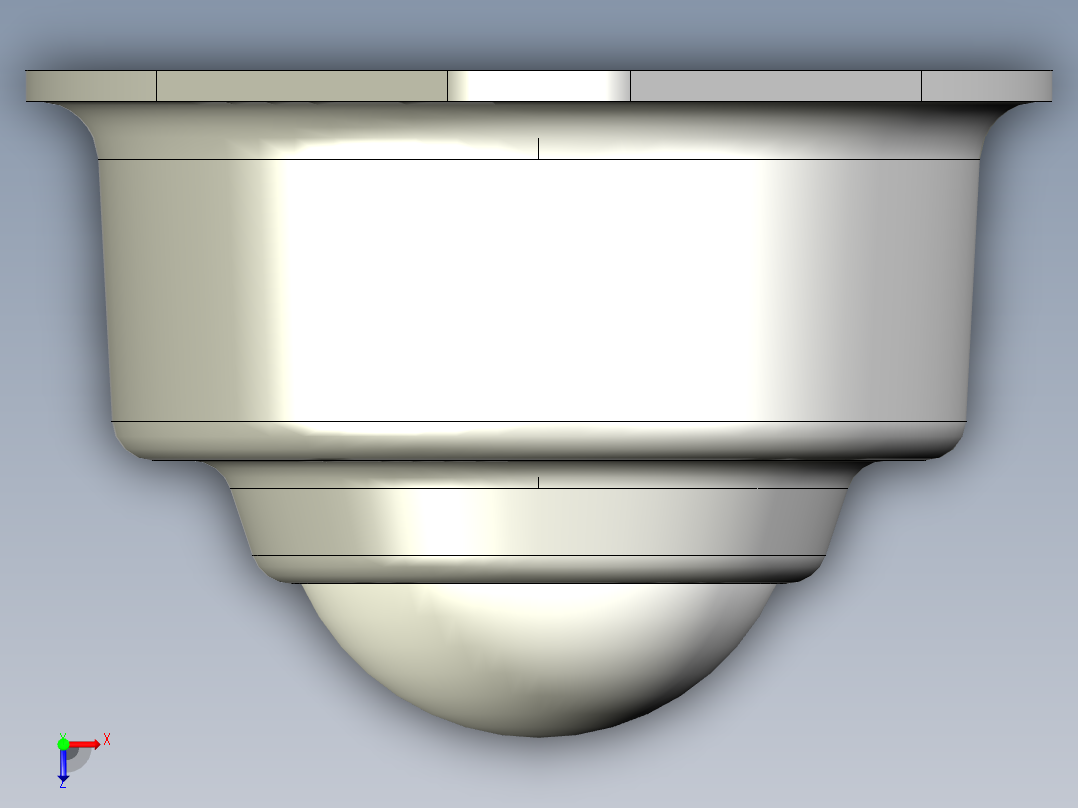 萬向滾珠36-3D多系列多零件图纸模型俯视图