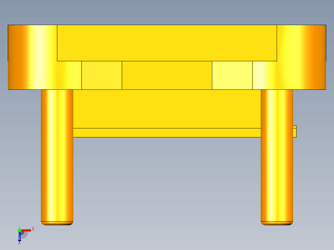 弹簧片级进模具(CAD图+UG三维+说明书)俯视图