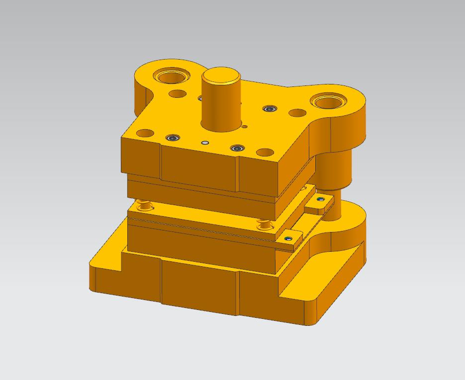 弹簧片级进模具(CAD图+UG三维+说明书)