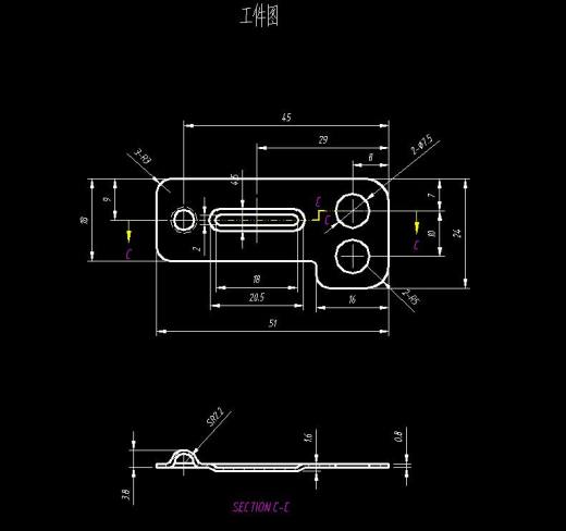 弹簧片级进模具(CAD图+UG三维+说明书)缩略图