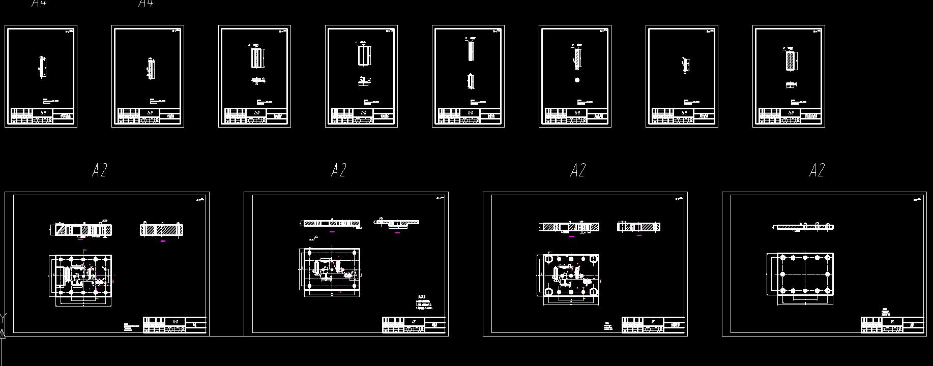 弹簧片级进模具(CAD图+UG三维+说明书)