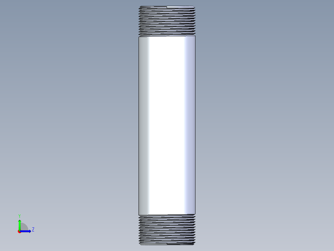 聚氯乙烯配件33-Sch80_Nipple_MPTxMPT_861-219_1.5in x 8in左视图