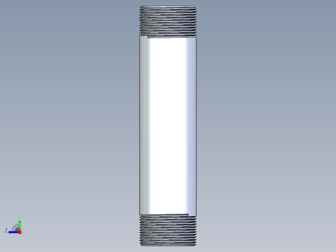 聚氯乙烯配件33-Sch80_Nipple_MPTxMPT_861-219_1.5in x 8in右视图