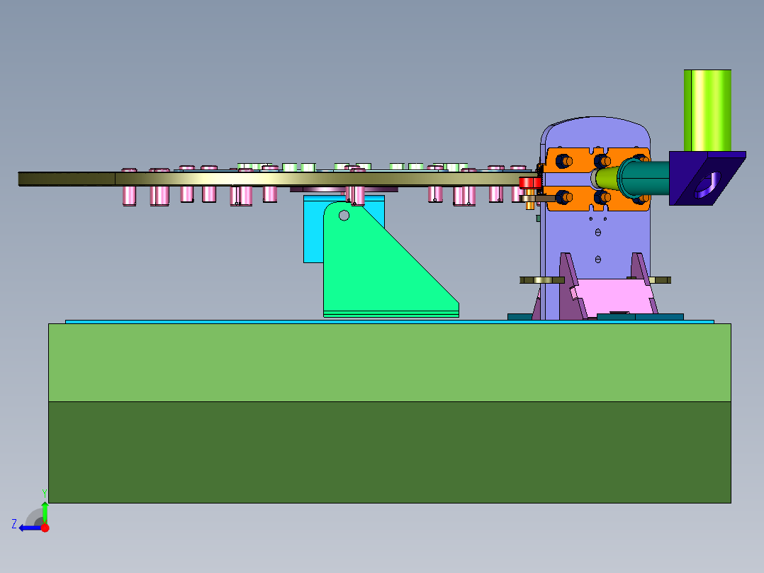 传动式可变光圈摄像驱动装置右视图