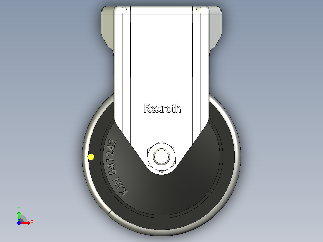 型材-KJN 541242 80MM WHEEL前视图